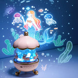 旋转音乐投影小夜灯